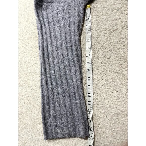 H&M Womens Sz Small Crew Neck Long Sleeve Ribbed Pullover Oversized Sweater Gray - Picture 6 of 12